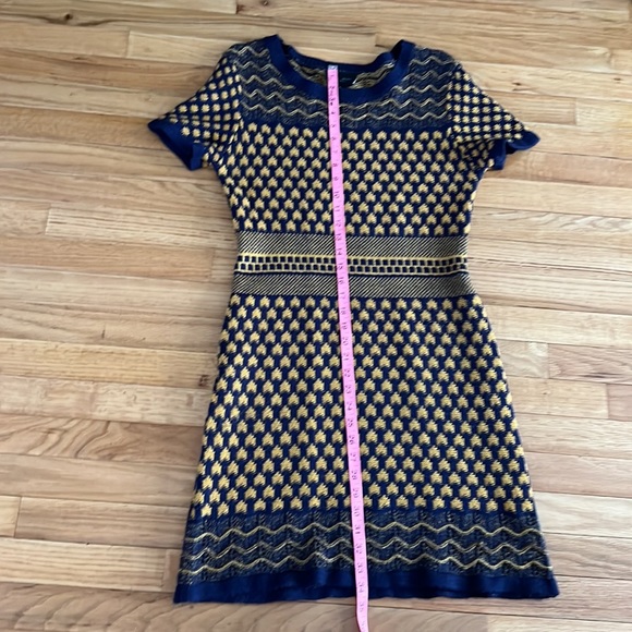 Romeo and Juliet Couture blue and gold sweater dress, size M in good condition - Picture 7 of 7